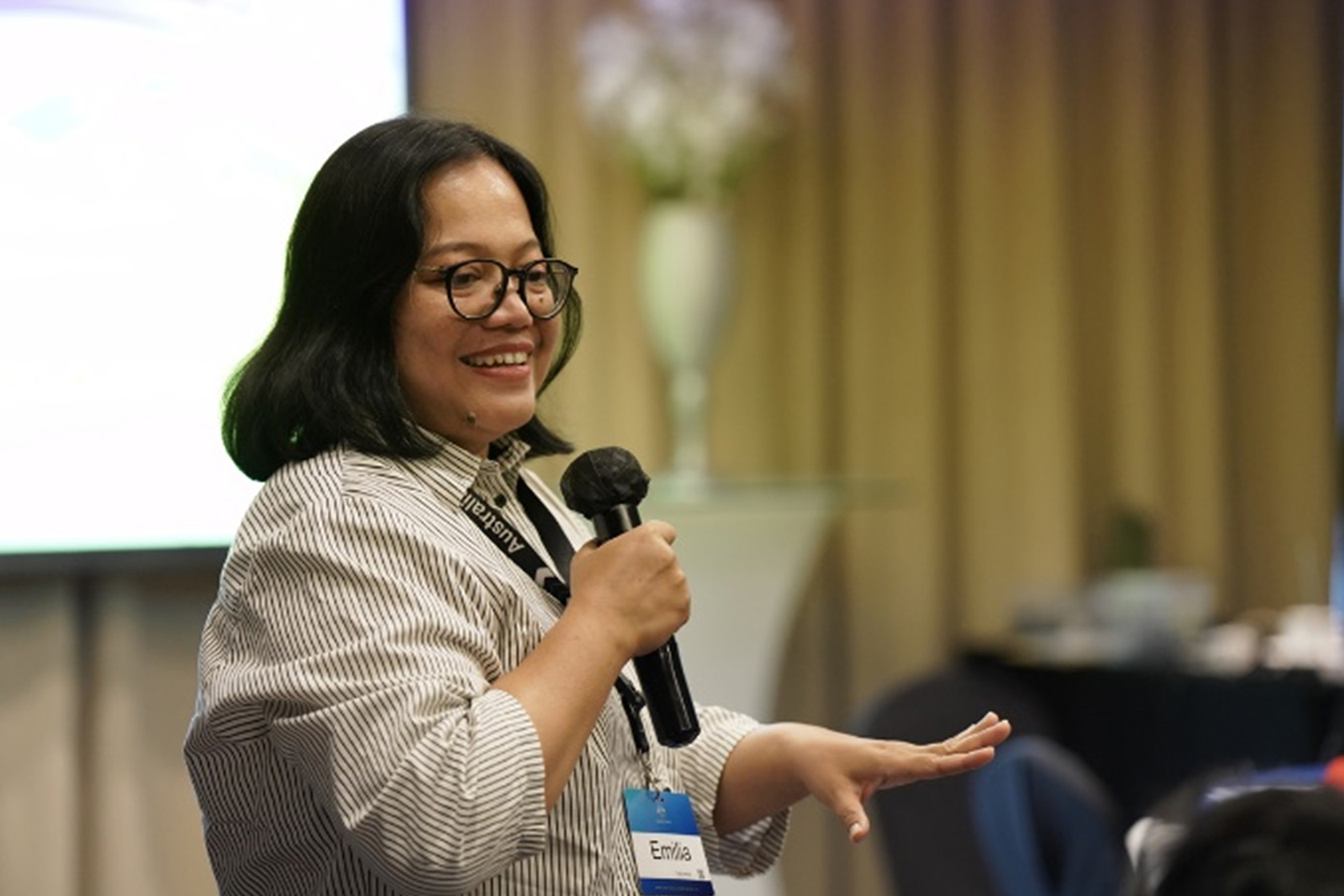 Dr Emilia Yustiningrum, Acting Head of the Research Center at the National Research and Innovation Agency (BRIN), contributed to Inclusive Disaster Risk Reduction and Resilience Knowledge Sharing.