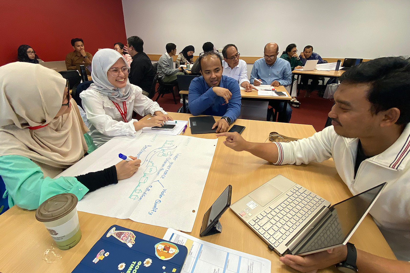 Participants enjoy an engaging discussion during one of the sessions