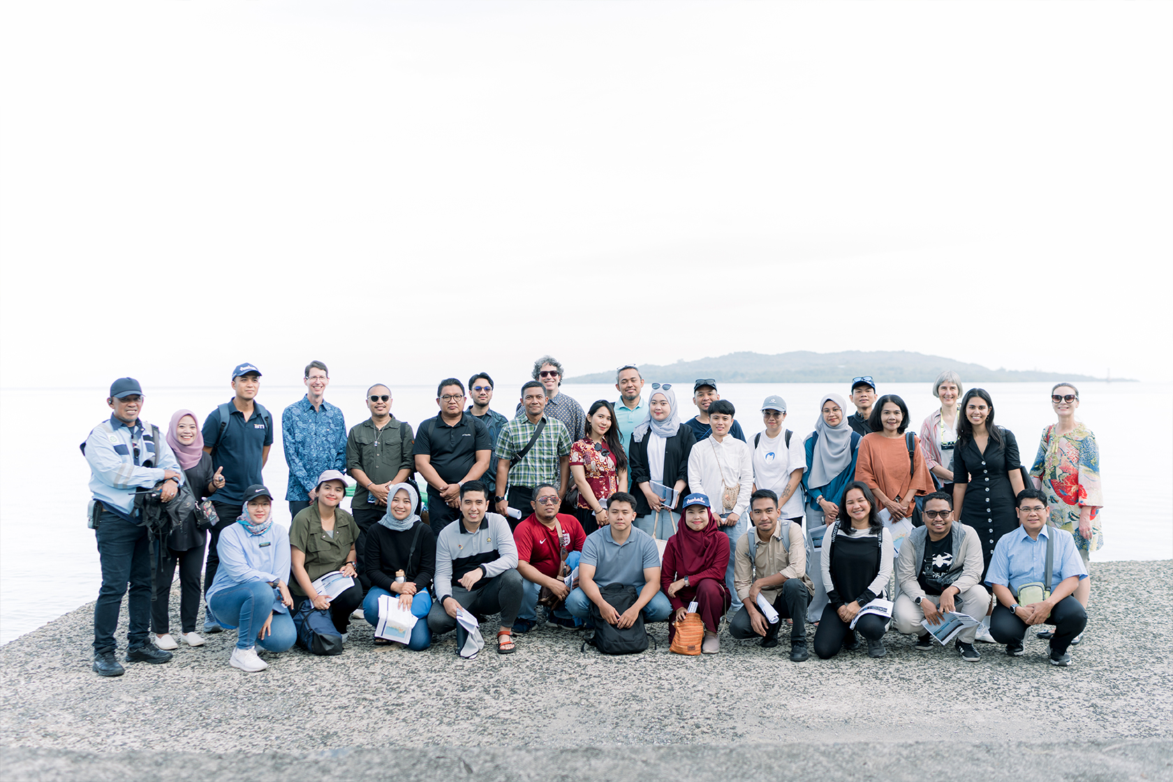 Participants gather for a group photo, marking their official inclusion in the Australia Awards alumni community.