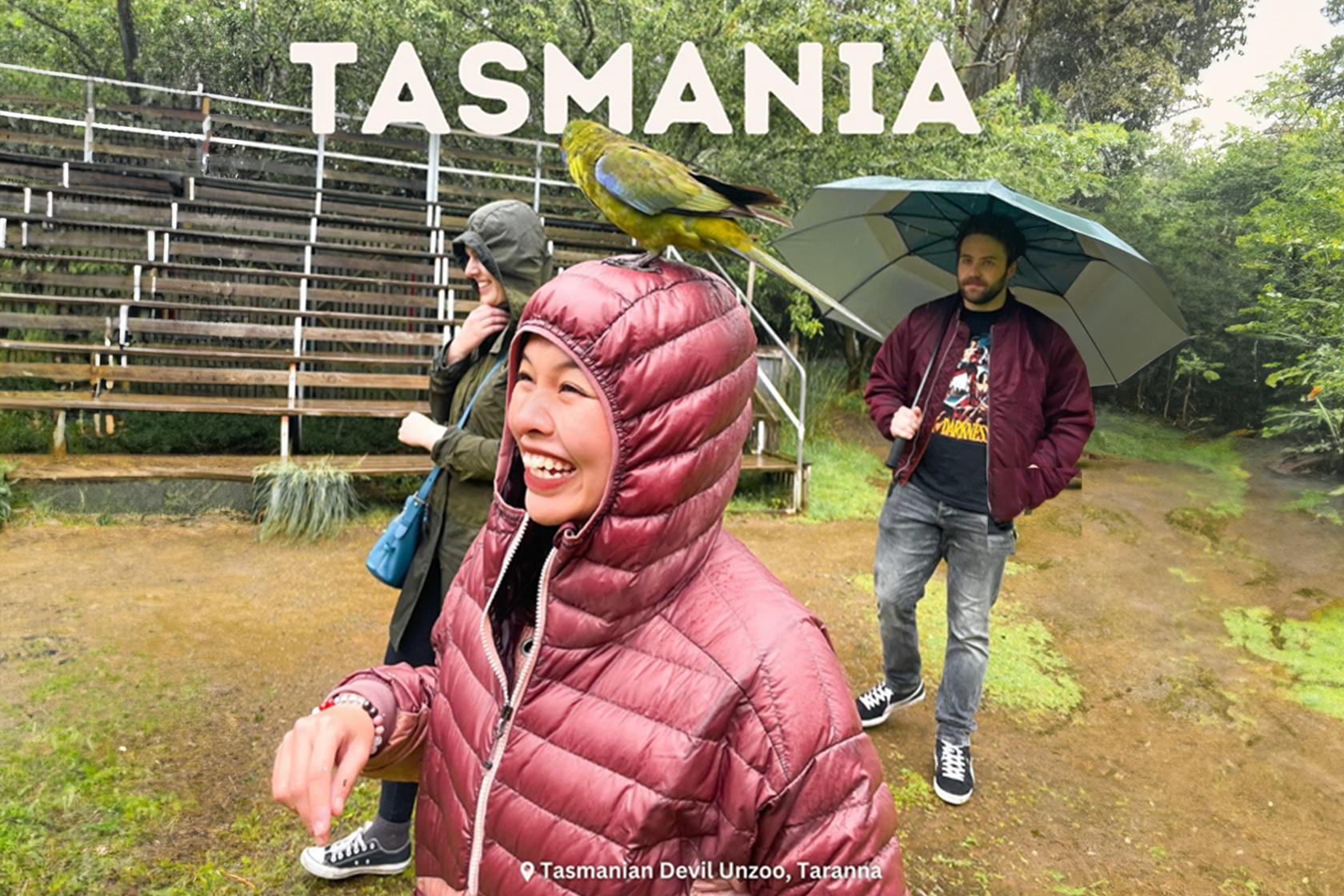 Fun Tasmania moments where Raissa visits the Tasmanian Devil Unzoo