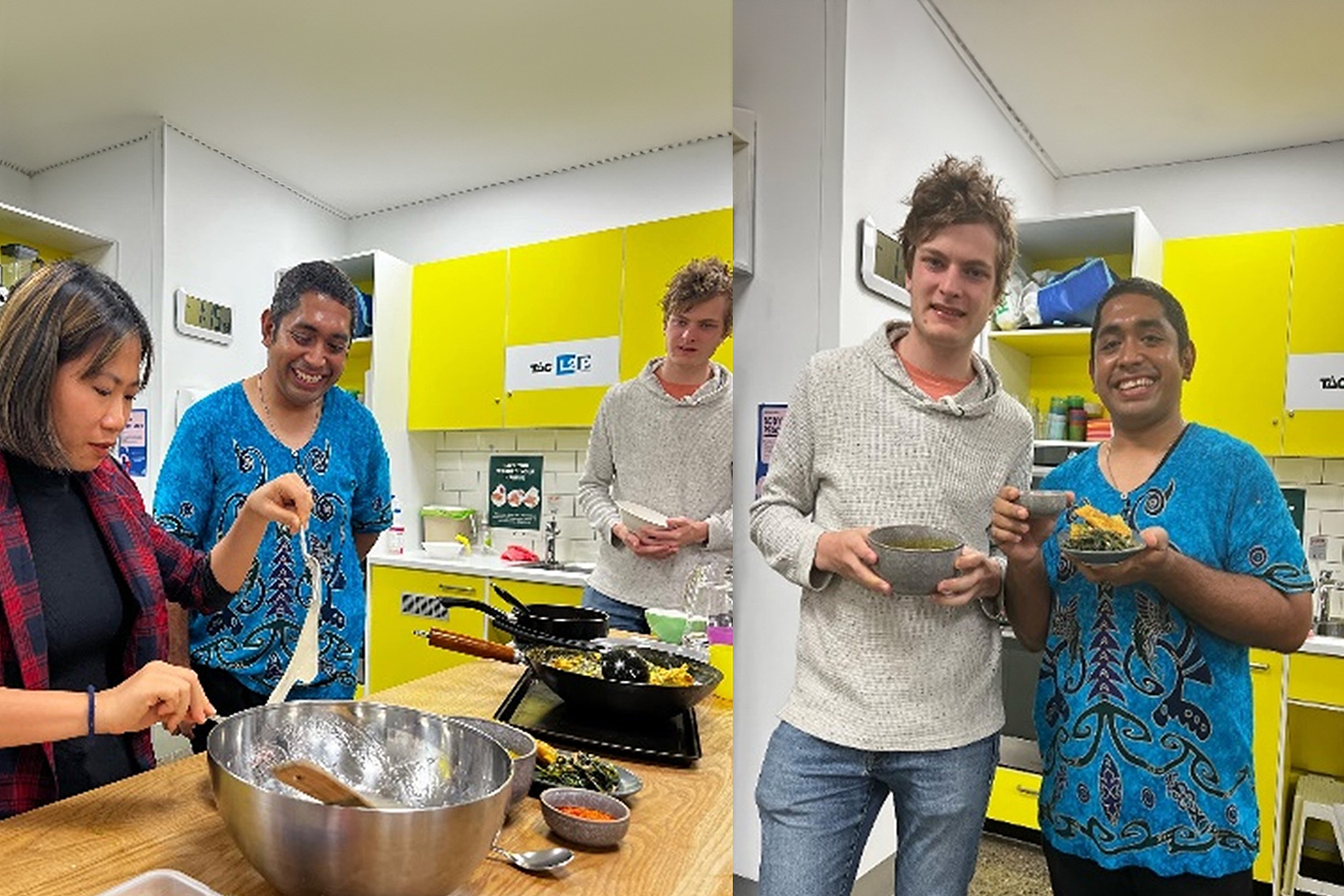 Yacob takes a group photo with participants of the Diversity Week at Boroondara Youth Centre