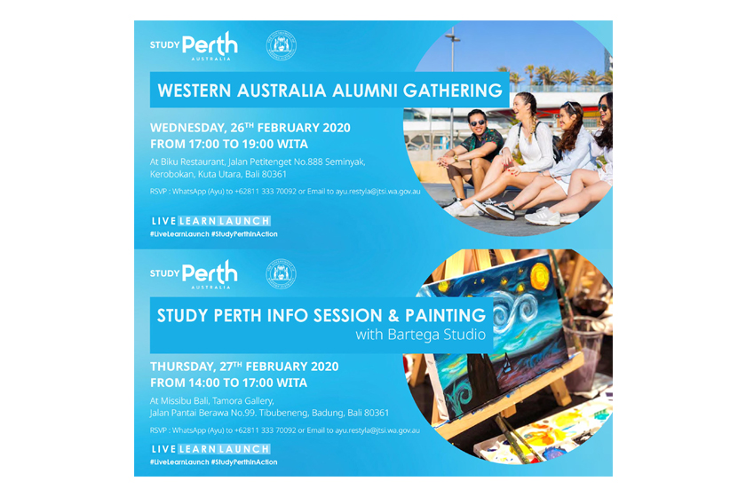 Western Australia Alumni Gathering and Study Perth Info Session & Painting in Bali
