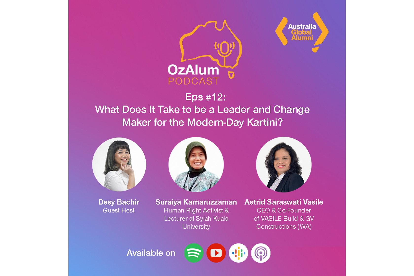 OzAlum Podcast Eps #12: What Does It Take to be a Leader & Change Maker for the Modern-Day Kartini?