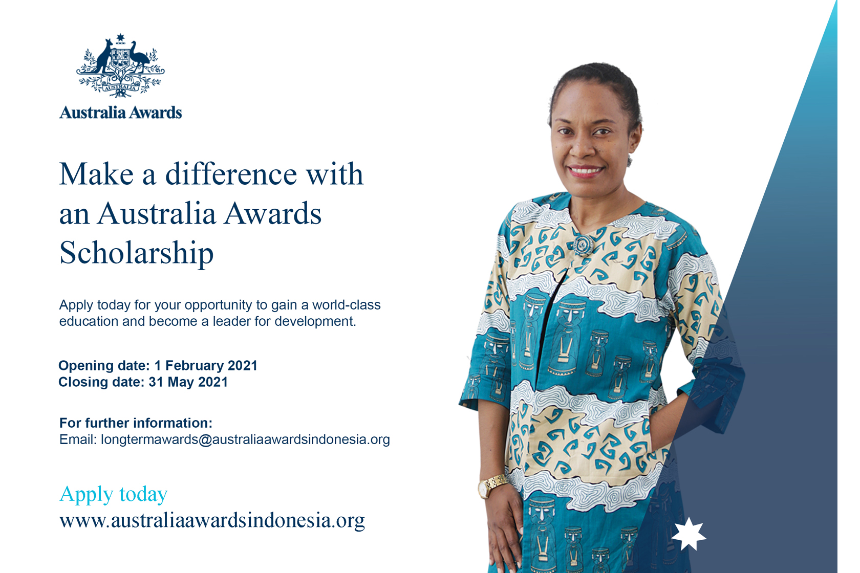Make a difference with an Australia Awards Scholarship