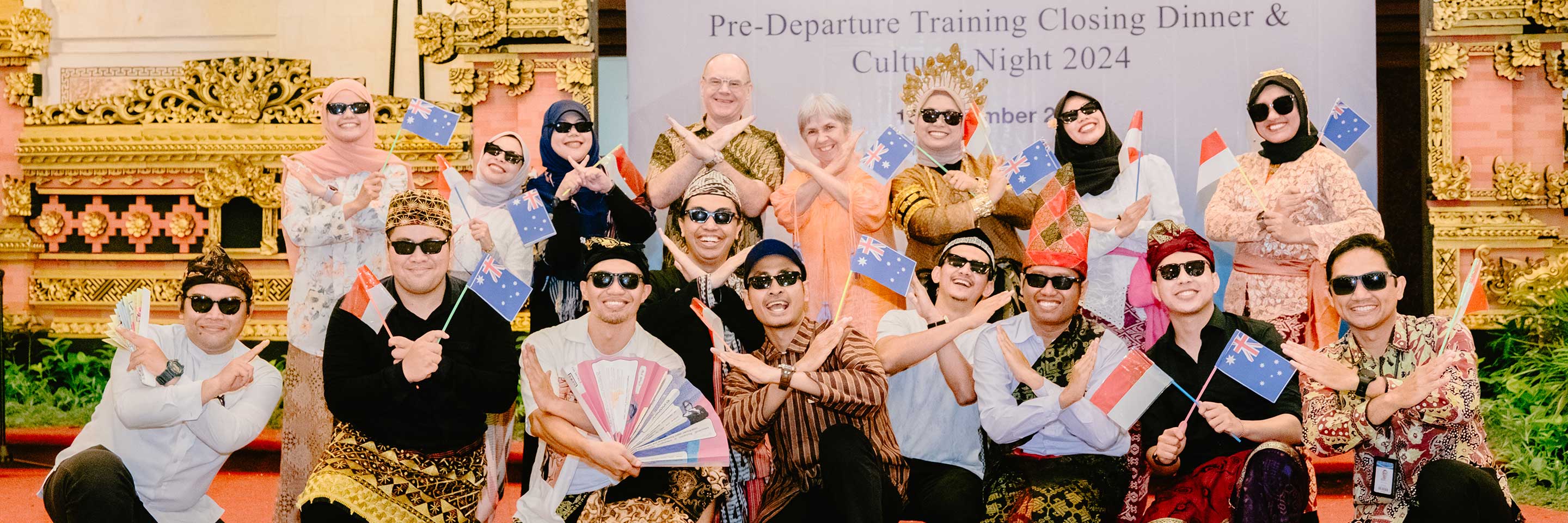 Australia Awards scholars from Indonesia and ASEAN conclude their Pre-Departure Training in Bali with a vibrant performance, symbolising their readiness for the exciting academic and professional journey ahead in Australia.