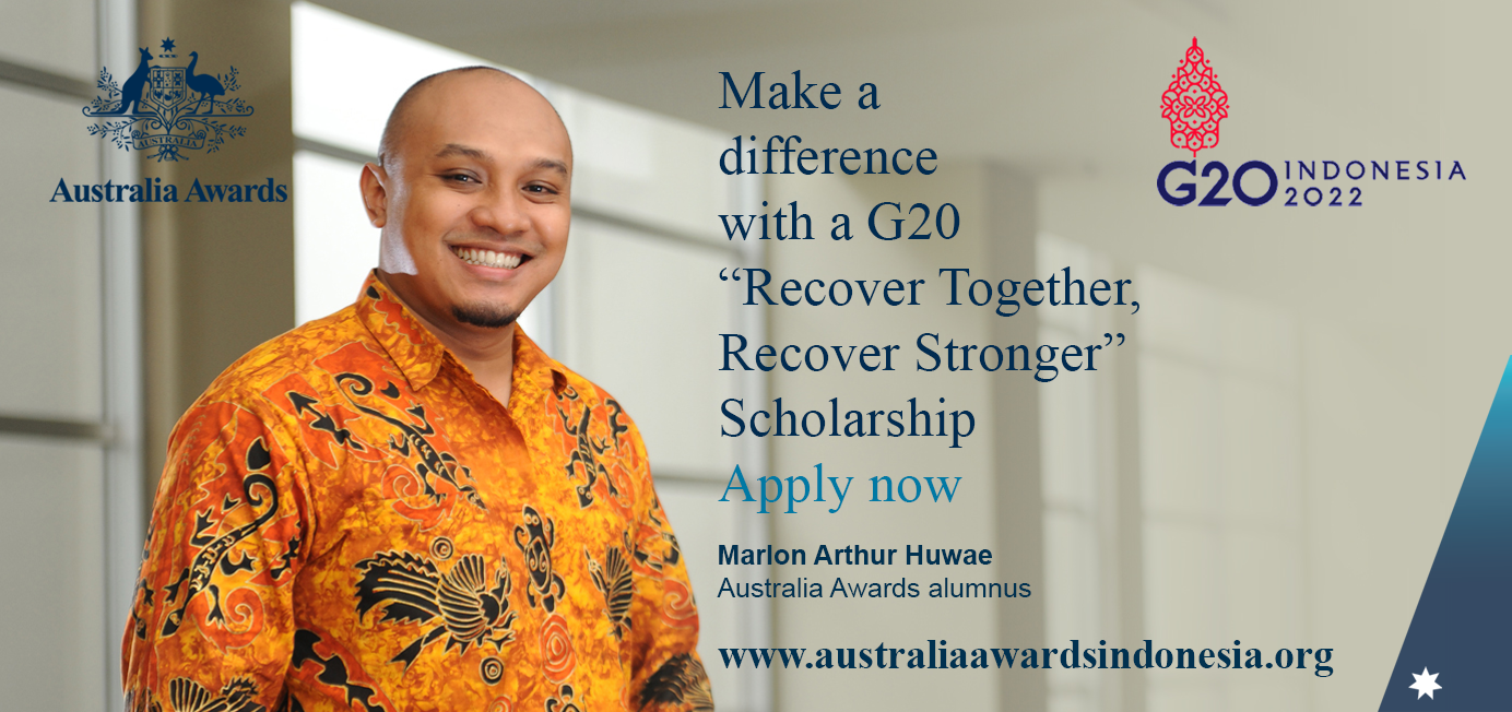 Apply Now for a G20 “Recover Together, Recover Stronger” Scholarship