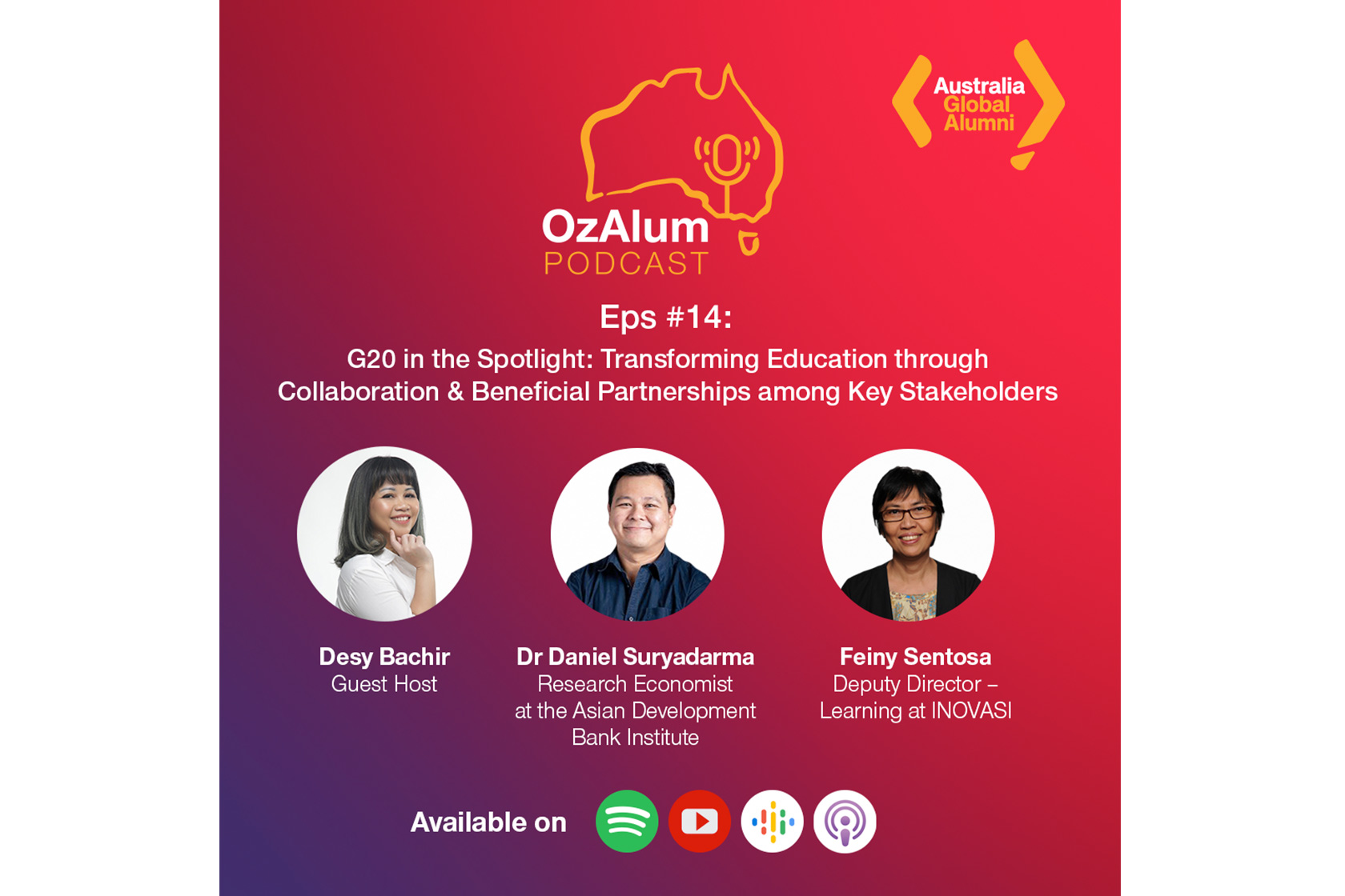 OzAlum Podcast Eps #14: G20 in the Spotlight: Transforming Education through Collaboration & Beneficial Partnerships among Key Stakeholders