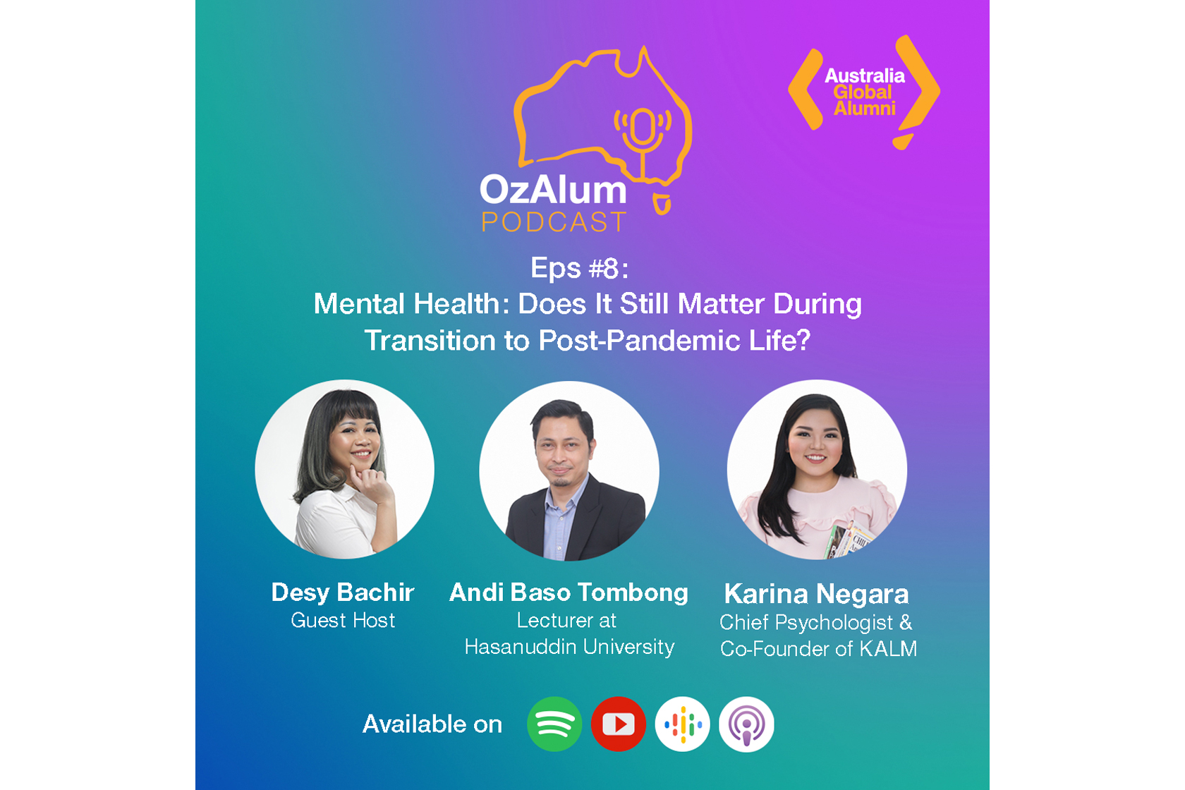 OzAlum Podcast Ep #8: Mental Health: Does It Still Matter During Transition to Post-Pandemic Life?